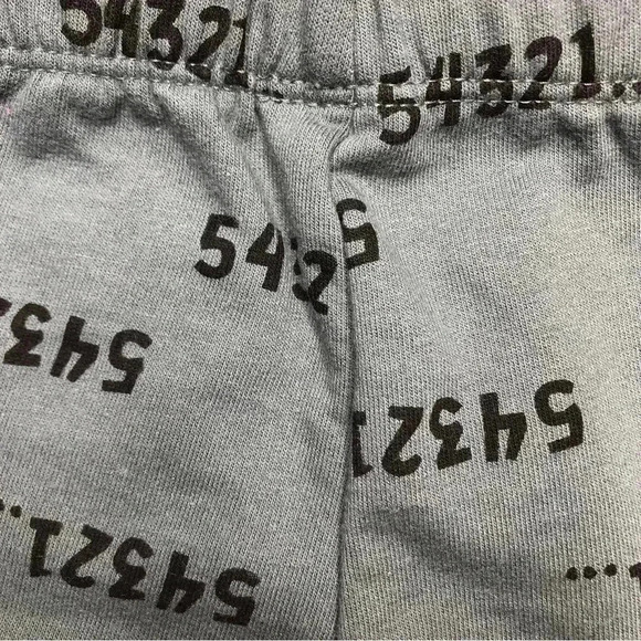 PL Baby Sweatpants Numbers Greenish Blue Size 0-3 Months - Picture 13 of 16